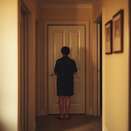 Casa com porta fechada